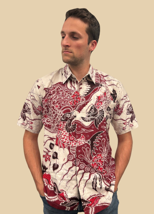 Crimson Koi Dream - Short Sleeve
