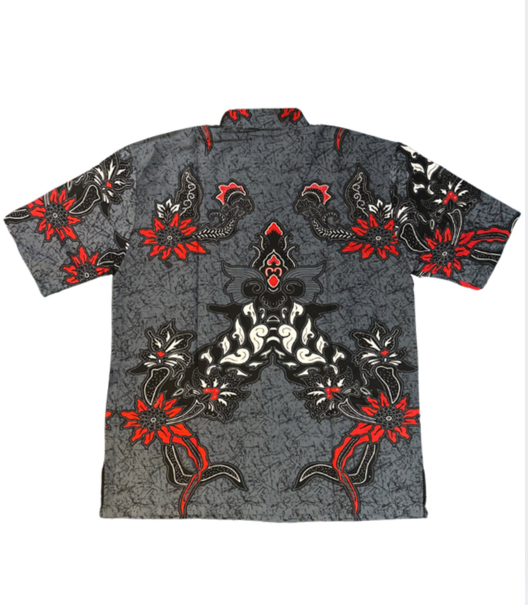 Volcanic Lotus Batik - Short Sleeve - BATIKO LLC