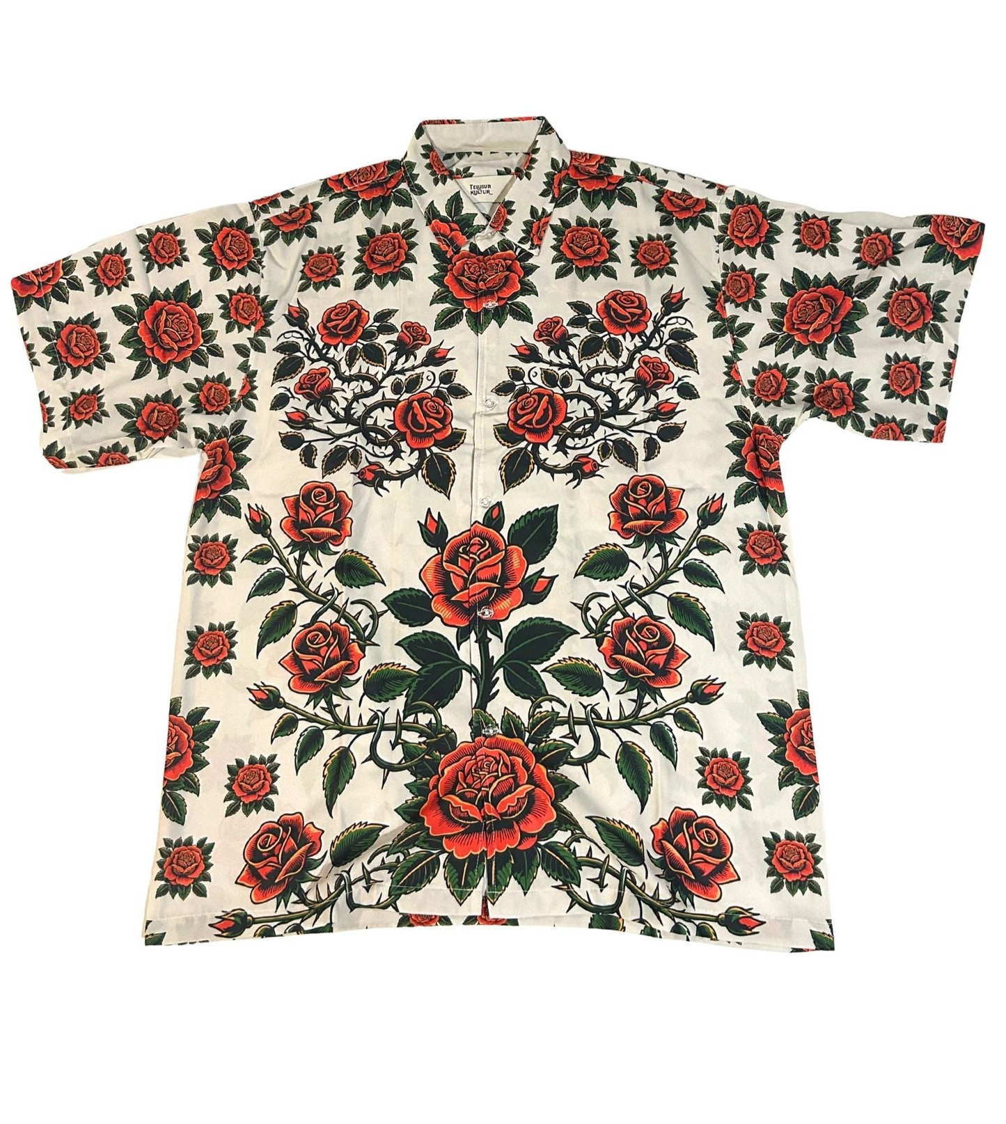 Rose Madness(White Background) - Short Sleeve