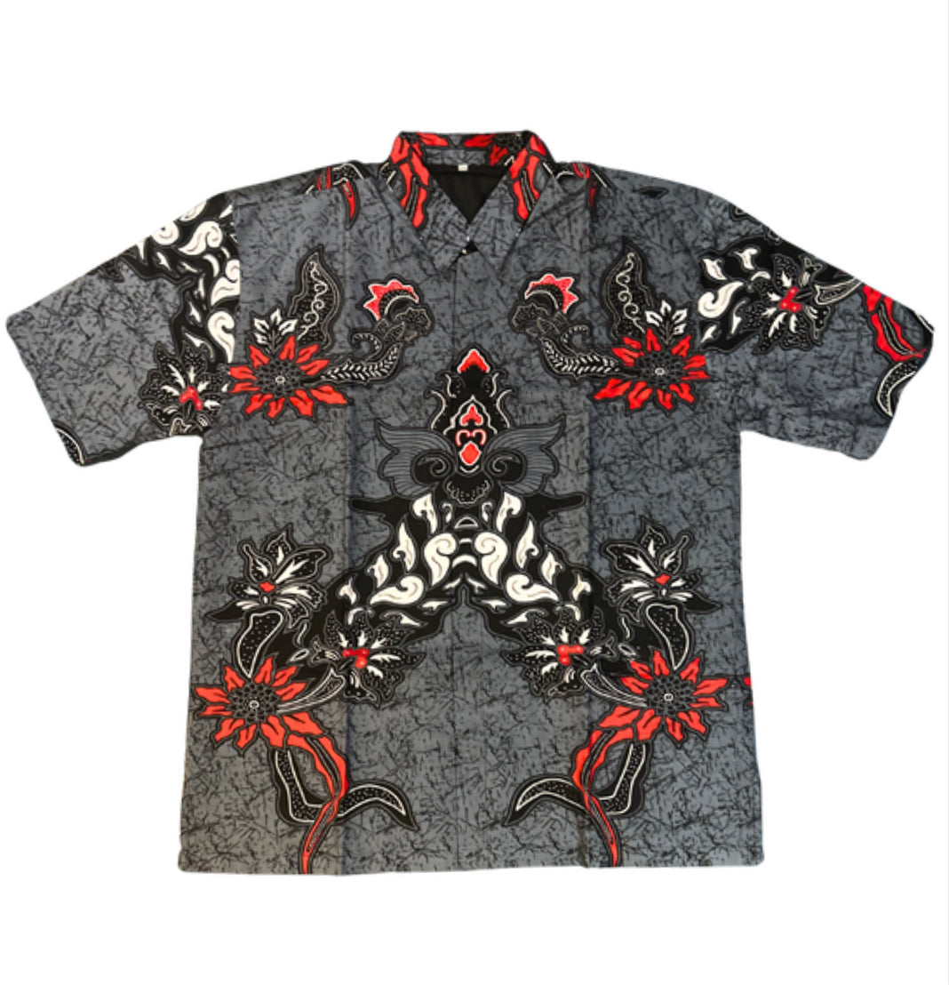 Volcanic Lotus Batik - Short Sleeve - BATIKO LLC