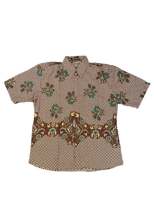 Chocolate Paisley Batik - Short Sleeve