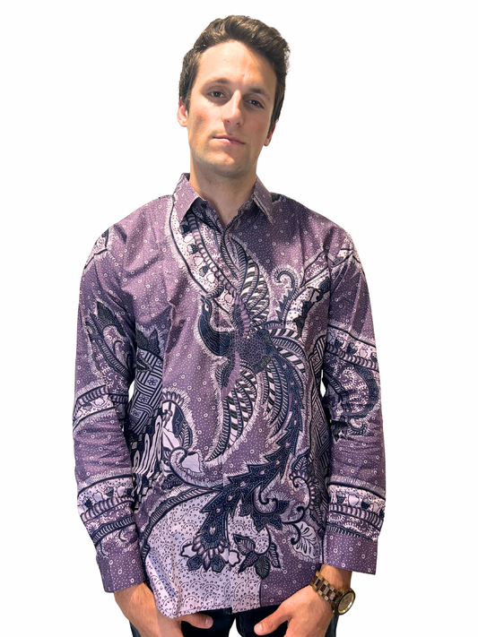 Lavender Peacock Bloom - Long Sleeve