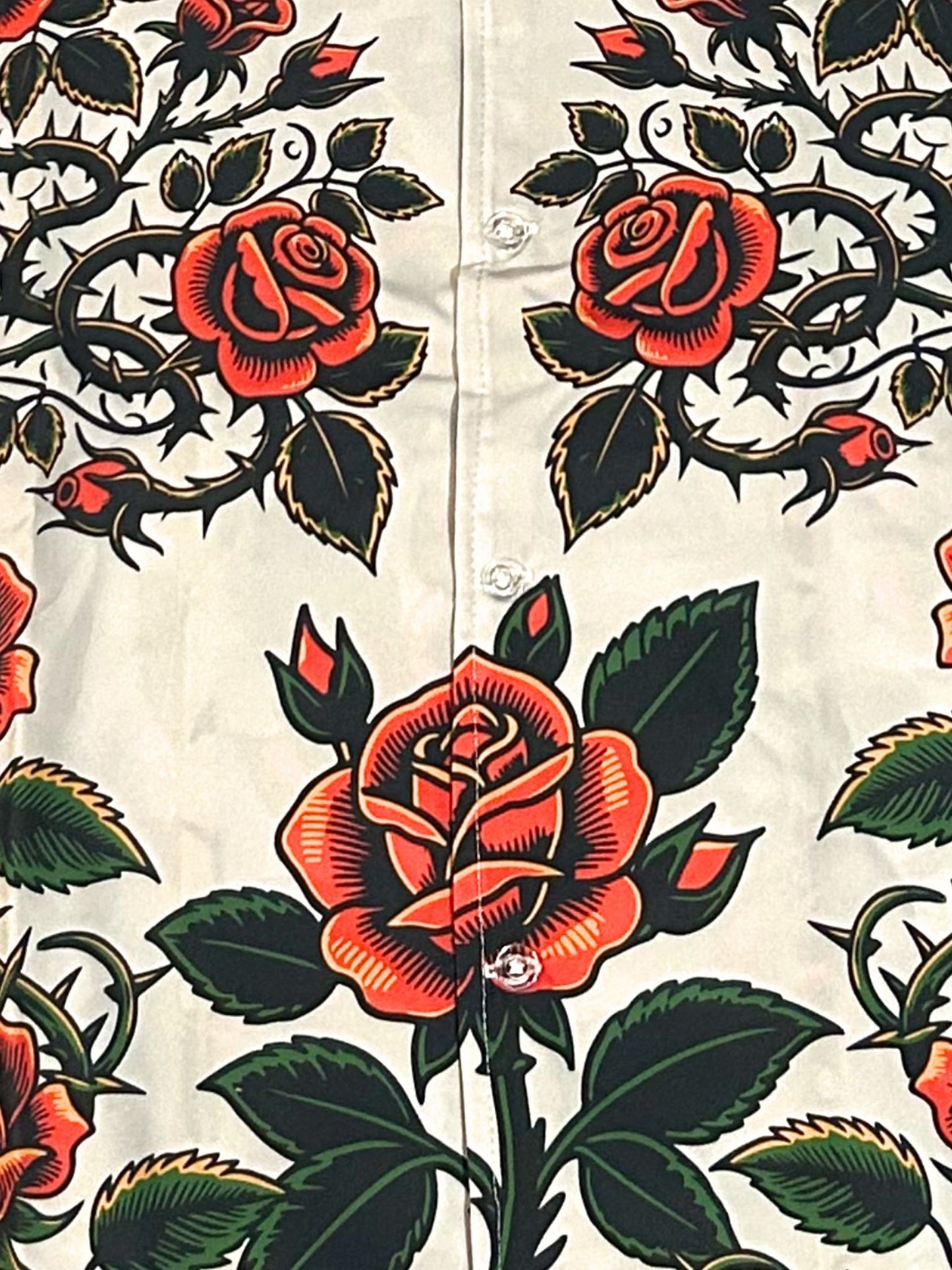 Rose Madness(White Background) - Short Sleeve