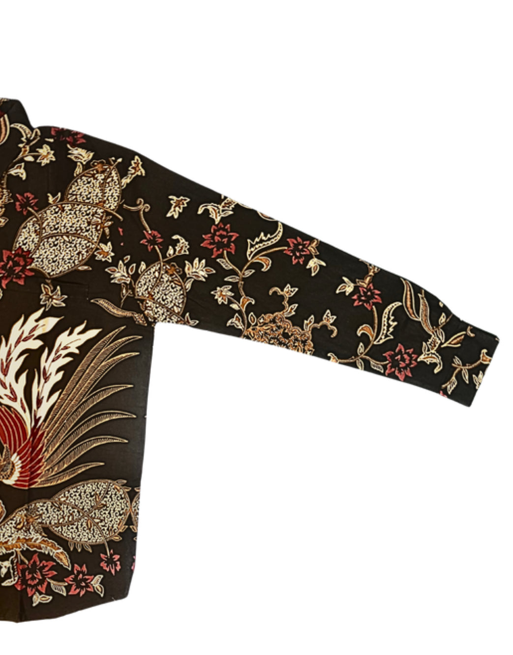 Twin Roosters and Rose Batik - Long Sleeve Batik