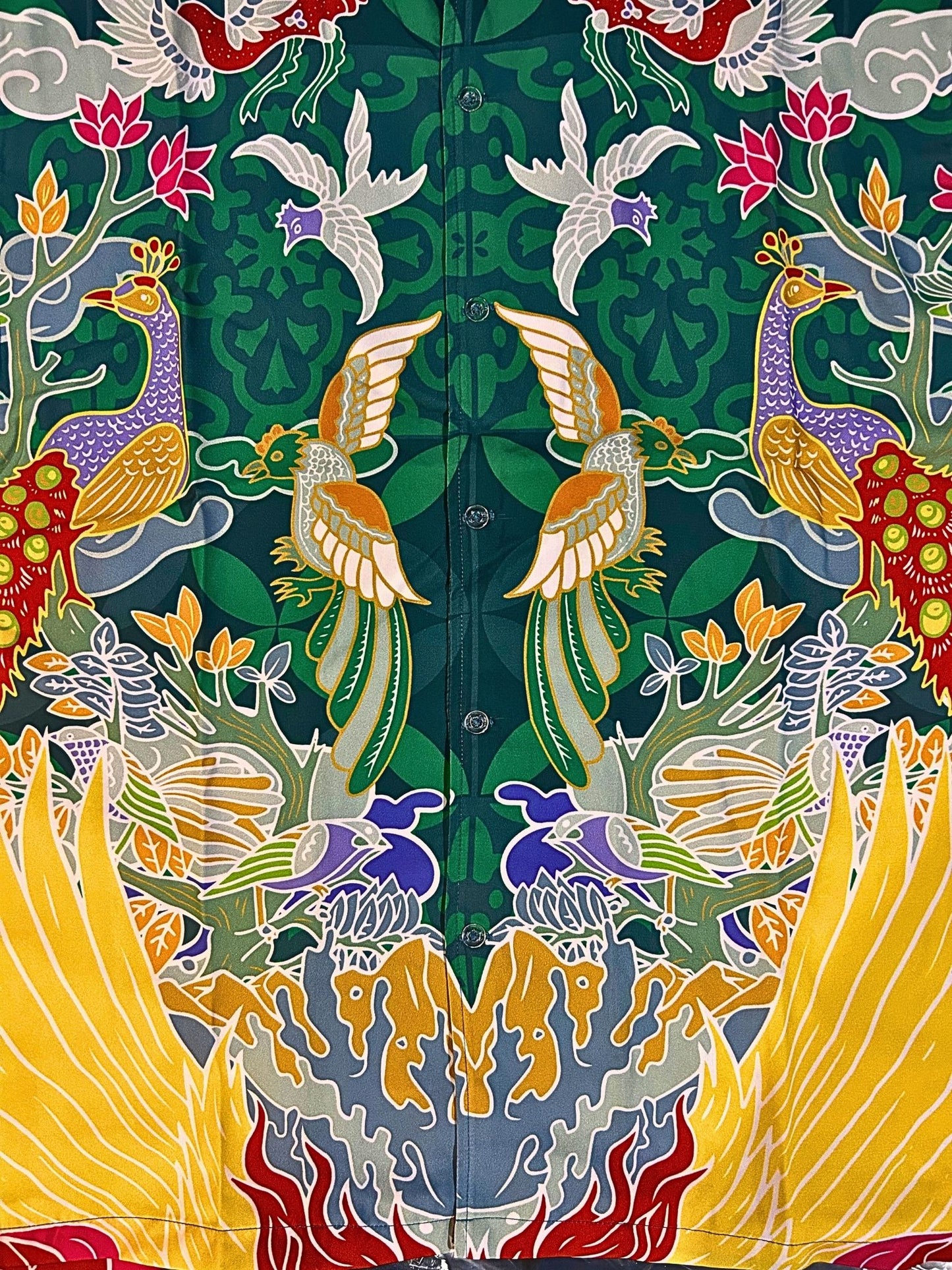 Green Peacocks Garden - Short Sleeve