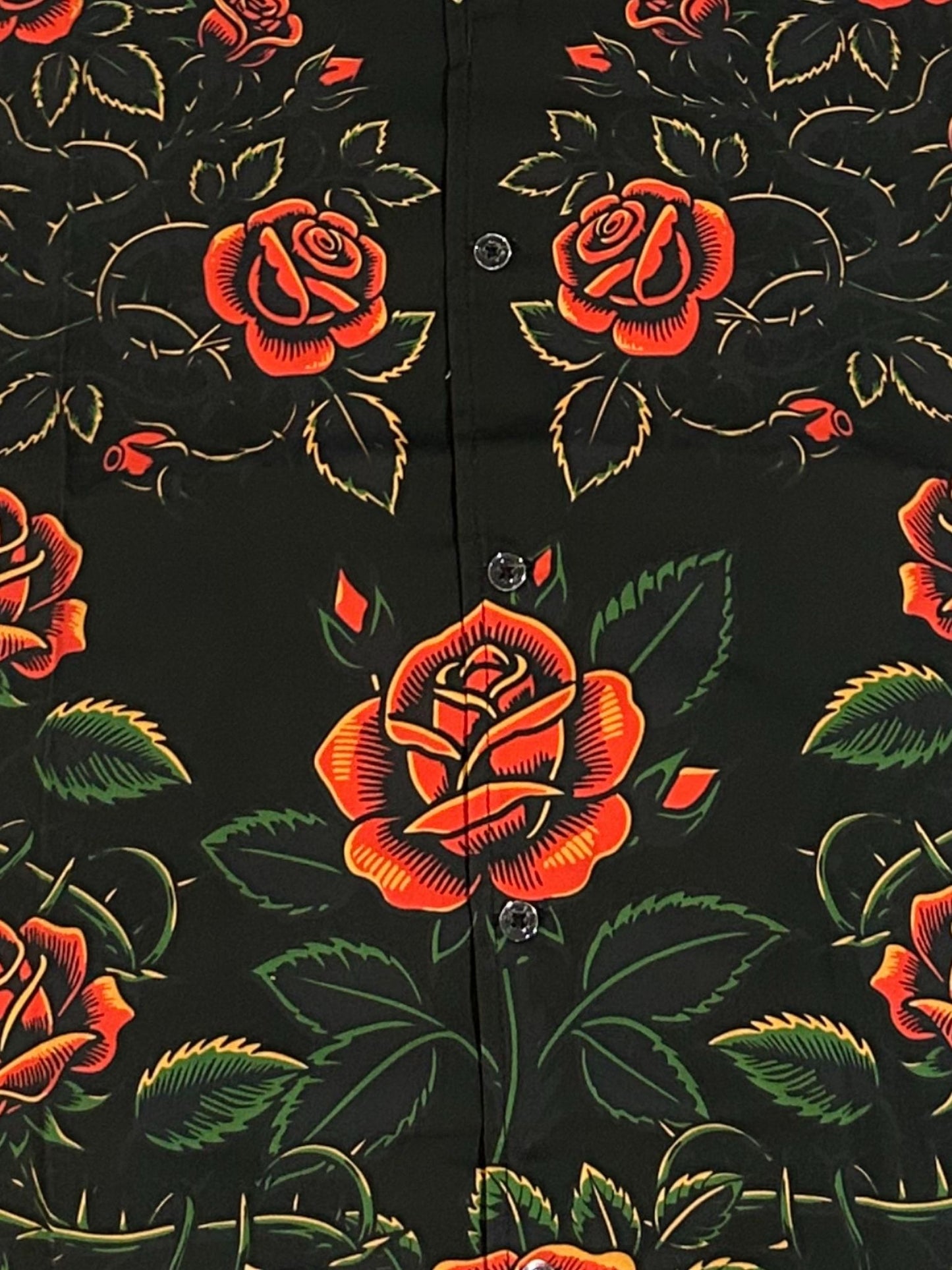 Rose Madness(Black Background) - Short Sleeve