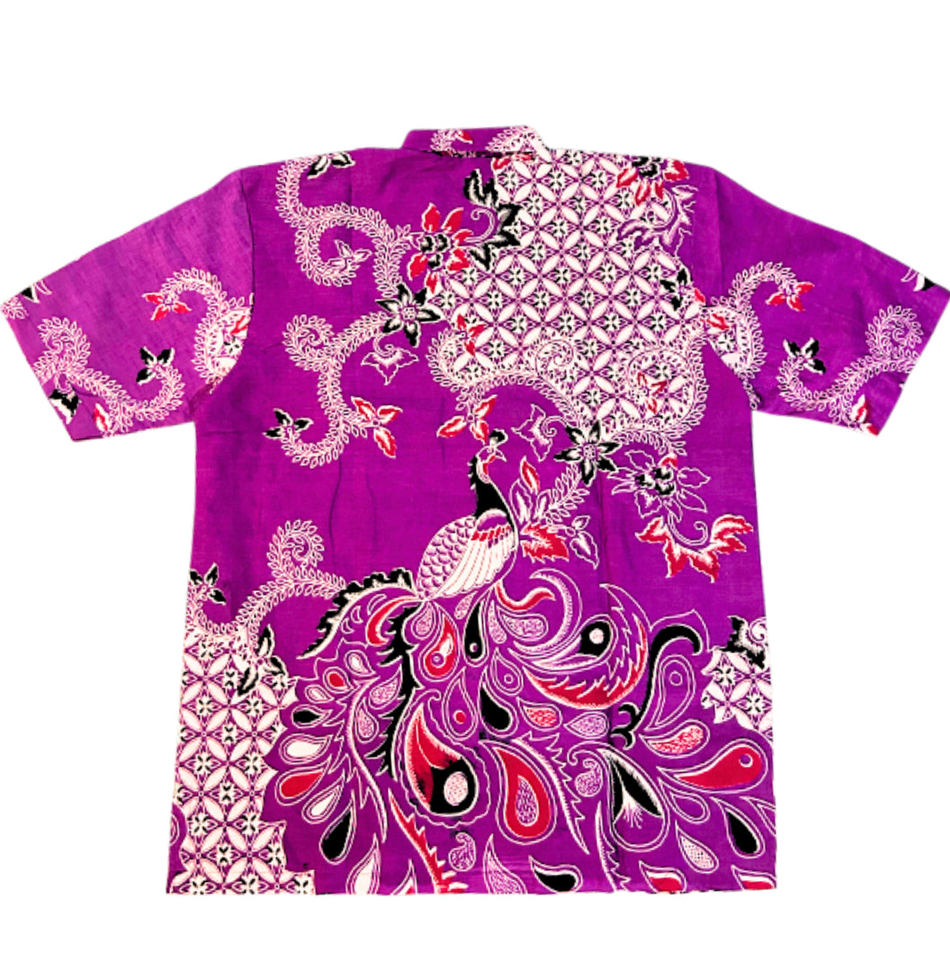 Majestic Magenta- Purple Peacock Inferno - Short Sleeve
