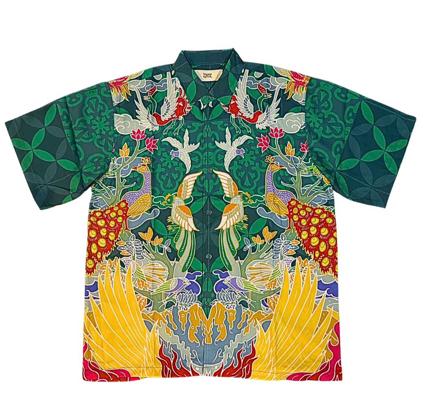 Green Peacocks Garden - Short Sleeve