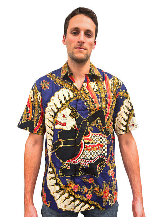 Blue Flame Wayang - Short Sleeve